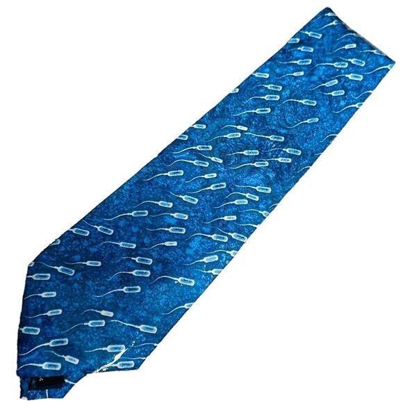 Absolut Vodka Blue Silk Tie New - Picture 4 of 6